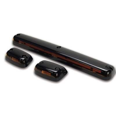 Pacer Performance Hi-Five Cab Lights 20-265 Roof Lights, Chevy/GMC, Amber Lens, LED Bulbs, Set of 3