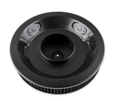 Demon Carburetion Air Cleaners 786004B Cleaner, Dropped Base, Round, 14 in. Diameter, Logo, Steel, Black, Black Cotton Gauze Filter, Each