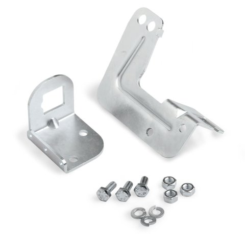 Demon Carburetion Throttle Cable Brackets 1953 Bracket, Carb Base Mounting Style, Steel, Clear Zinc Finish, Chevy, Street Demon, Kit