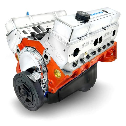 BluePrint Engines GM 383 C.I.D. 445 HP Dressed Power Adder Stroker Long Block Crate BP38317CT1 Engines, Block, 6.3L/383, Assembled, Internal/External Balance, Chevy, Small Block, Each
