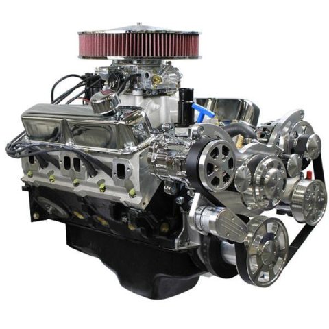 BluePrint Engines Chrysler 408 C.I.D. 465 HP Dressed Long Block Crate BPC4085CTCK Engine Complete Assembly, Longblock with Carburetor
