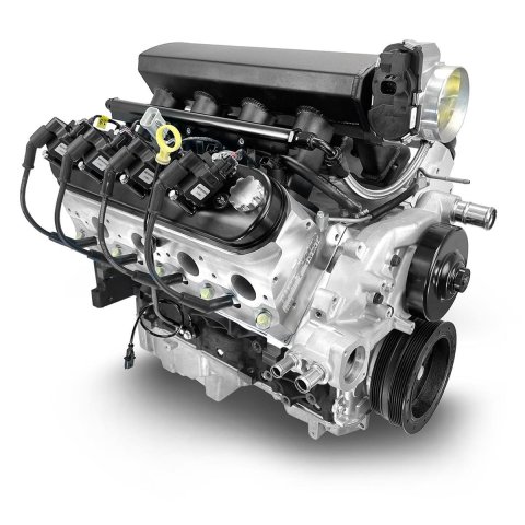 BluePrint Engines Pro Series Chevy LS 427 C.I.D. 605 HP EFI Base Dressed Long Block Crate PSLS4275CTF Engine c.i. GM Style Proseries Iron Block, Fabbed Alum Intake, E Controls