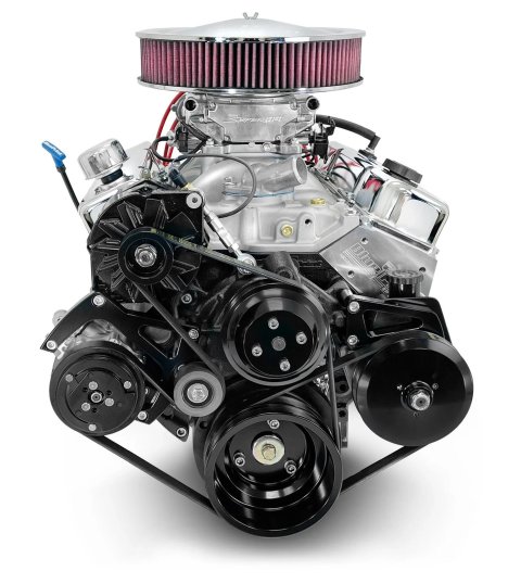 BluePrint Engines 350 C.I.D. Cruiser Fully Dressed Crate with Fuel Injection BP350CTFK Engine, Long Block, C.I. Cruiser, Drop-In, Injection, 341 HP, 371 TQ, New Block, Aluminum Heads, Chevrolet, Small Block, Each