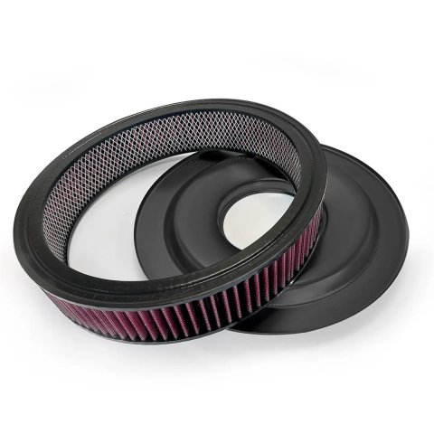 BluePrint Engines Air Cleaners BPP143BK Cleaner 14" Black Cleaner w/ Flat Base - Black