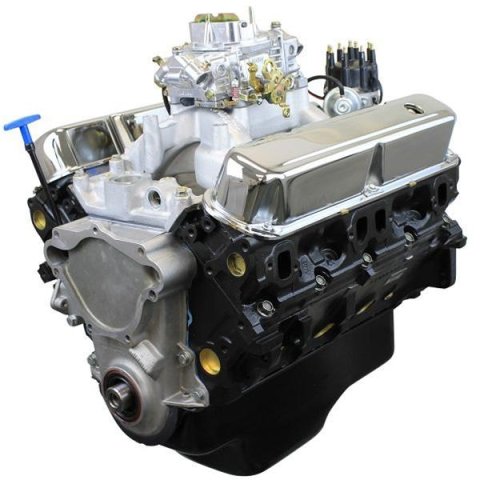 BluePrint Engines Chrysler 408 Stroker 375 HP Value Power Base Long Block Crate BPC4082CTC Engine, Dressed Longblock, Small Mopar Magnum, Cast Iron Heads