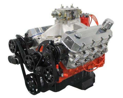 BluePrint Engines Pro Series Chevy 540 C.I.D. 670 HP Fully Dressed Long Block Crate PS5401CTCKB Engine BBC dressed W/ Black Pulley Kit