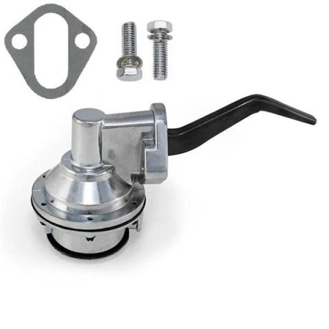 BluePrint Engines Mechanical Fuel Pumps BPP6588 Pumps, Mechanical, 80 gph, 6 psi, 3/8 in. NPT Inlet and Outlet, Female Threads, Natural Finish, Ford, Small Block, Windsor, Each