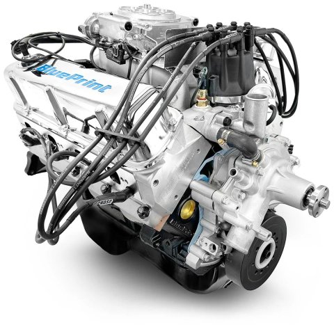BluePrint Engines Ford 347 C.I.D. 415 HP Dressed Stroker Long Block Crate BP3479RCTFD Engine, Block, 4-bolt Mains, 10.0:1 Compression, Holley Sniper EFI System, Ford, 5.0L Windsor, Each