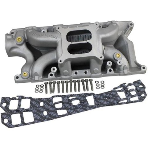 BluePrint Engines Dual Plane Intake Manifolds BPP302INT Manifolds, Plane, Aluminum, Natural Finish, Standard Deck, Square Bore, Gaskets, Hardware, Ford, 302, Windsor, Each