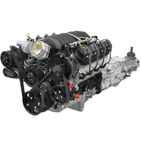 BluePrint Builder Series LS376/530HP Standard Edition EFI Crate Engine and TKX Trans Combos BLS3763KBTKX 376 c.i. LS Iron Block Edition, Fuel Injected, Manual Transmission w/ Black Pulley Kit