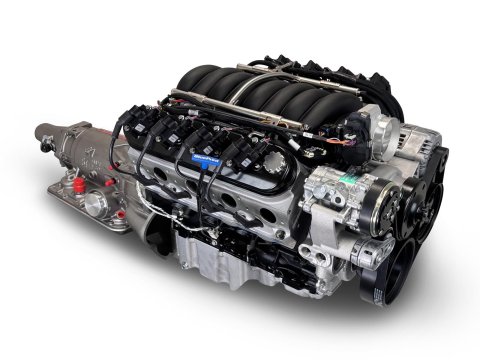BluePrint Builder Series LS376/530HP Standard Edition EFI Crate Engine and 4L65/70E Trans Combos BLS3768K4L7 376 c.i. LS Iron Block Edition, Fuel Injected, Automatic Transmission w/ Polished Pulley Kit