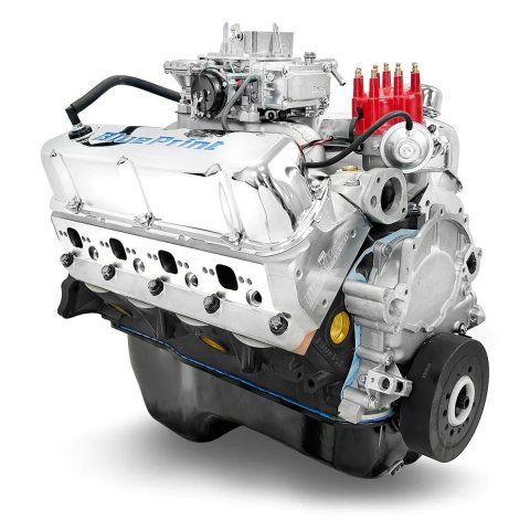 BluePrint Engines Ford 302 C.I.D. 361 HP Dressed Long Block Crate BP302RCTC Engine, Aluminum Heads, Iron Block, 9.4:1 Comp., Hydraulic Roller Cam, 4-Bolt Mains, 600 CFM Carb, 5.0L/302, Windsor, Each