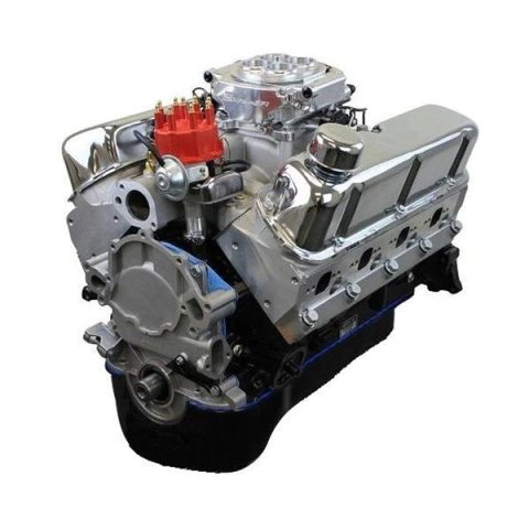 BluePrint Engines Ford 347 C.I.D. 415 HP Dressed Stroker Long Block Crate BP3479CTF Engine, Block, 4-bolt Mains, 10.0:1 Compression, Holley Sniper EFI System, Ford, 5.0L Windsor, Each