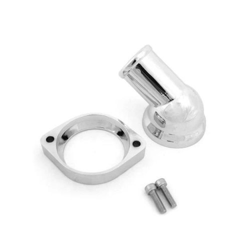 BluePrint Engines Water Necks and Thermostat Housings BPP893745 Housings, Aluminum, Polished, 1.50 in. Outlet, 45 Degree, Each