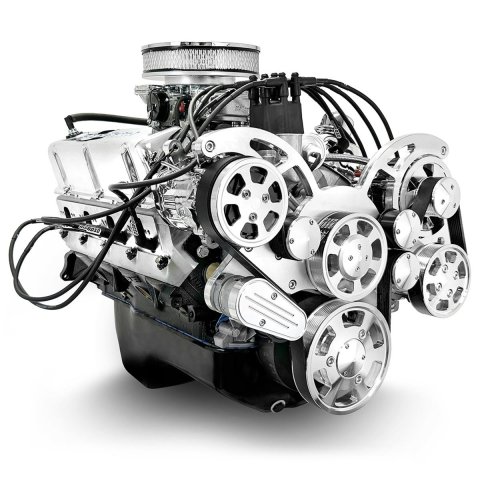 BluePrint Engines Ford 347 C.I.D. 415 HP Dressed Stroker Long Block Crate BP3479RCTCK Engine, Block, 4-bolt Mains, 10.0:1 Compression, 670 cfm Carburetor, Ford, 5.0L Windsor, Each