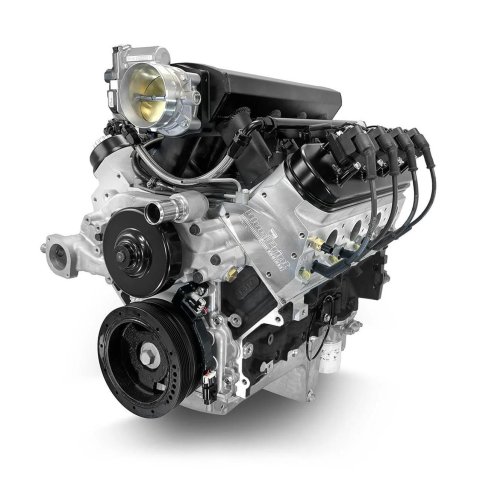 BluePrint Engines Pro Series Chevy LS 376 C.I.D. 530 HP EFI Base Dressed Long Block Crate PSLS3765CTFK Engine c.i. GM Style Proseries Iron Block, Fabbed Alum Intake, E Controls, BPE Pulley Kit