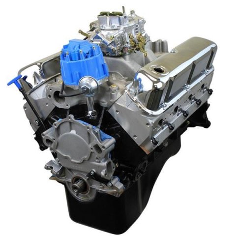 BluePrint Engines Ford 408 C.I.D. 450 HP Stroker Base Crate BPF4089CTC Engine, Base, Remanufactured, Assembled, External Balance, 9.8:1 Compression, Ford, Small Block Windsor, Each