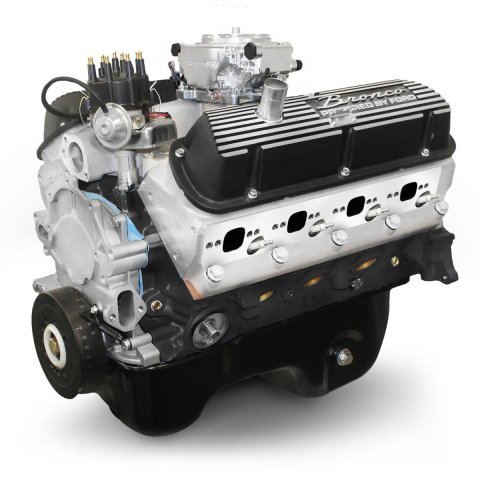 BluePrint Engines Ford 302 C.I.D. Bronco Edition 365 HP Long Block Crate BP302MAXCTF Engines, Block, Aluminum Heads, Iron Block, 9.5:1 Comp., Hydraulic Roller, Ford, 5.0L, Each