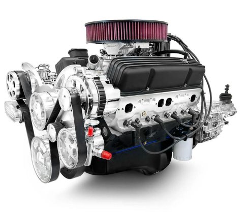 BluePrint Builder Series 383/436HP Standard Edition Carbureted Crate Engine and 700R4 Trans Combos B383K700 Transmission Combo, Series.383, 700R4, 436 HP/443 lbs.-ft., Polished, Chevy, Kit