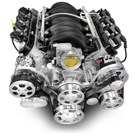 BluePrint Engines Pro Series Chevy LS 376 C.I.D. 530 HP EFI Base Dressed Long Block Crate PSLS3763CTFK Engine, Fully Block, GM C.I.D., Internal Engine Balance, Aluminum Cylinder Heads, Chevy, 6.2L LS, Each