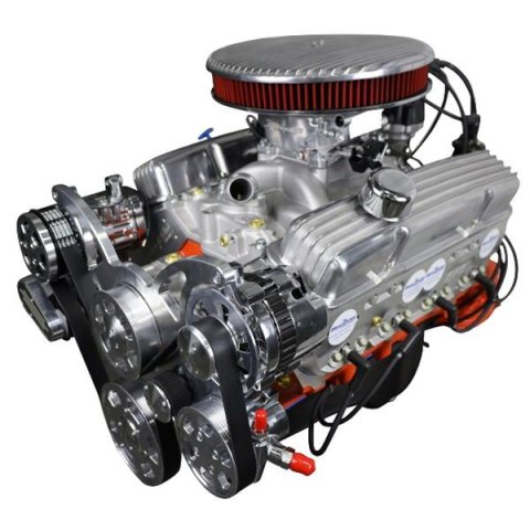 BluePrint Engines Low Profile GM 383 C.I.D. 436 HP Dressed EFI Long Block Crate BP38318CTFKV Engines, c.i. small block style drop in ready engine - dressed longblock w/ efi. 30 month / 50,000 warranty &