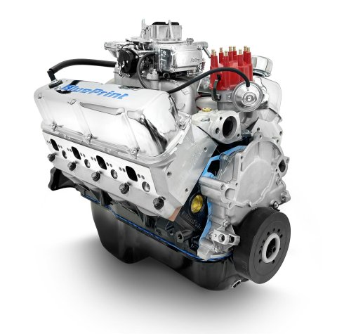 BluePrint Engines Ford 347 C.I.D. 415 HP Dressed Stroker Long Block Crate BP3479RCTC Engine, Block, 4-bolt Mains, 10.0:1 Compression, 670 cfm Carburetor, Ford, 5.0L Windsor, Each