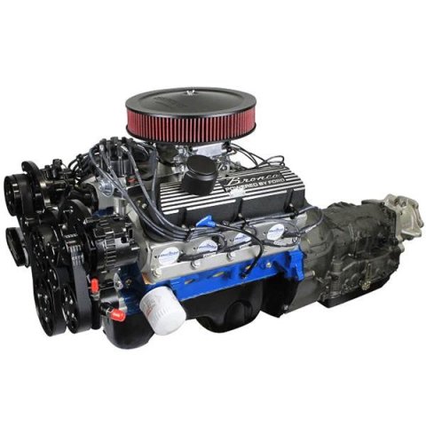 BluePrint Builder Series 302W/365HP Bronco Edition EFI Crate Engine and 4R70W Transmission Combos B302FKB4WDB Combo, Series, 302W/365HP, Edition, EFI, , Aluminum Heads, 5.0L/302, Ford Windsor, Kit