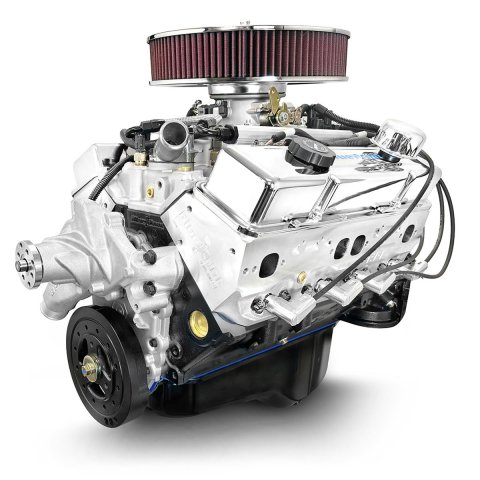 BluePrint Engines GM 383 C.I.D. 436 HP Fully Dressed Stroker Long Block Crate BP38318MPFID Engine c.i. Small style drop in ready Engine dressed longblock w carb. incl. 30 month 50,000 warranty & Dyno Part #: