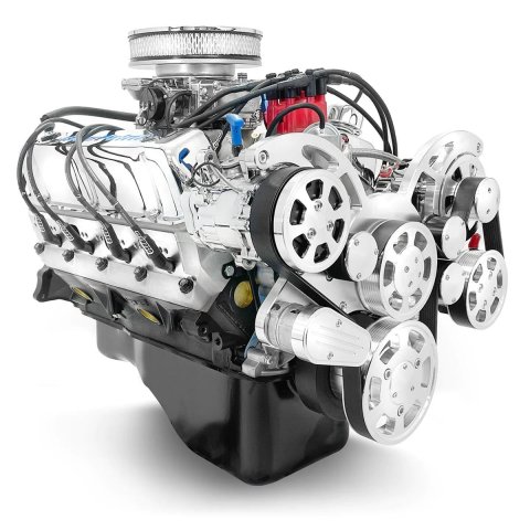 BluePrint Engines Ford 302 C.I.D. 361 HP Dressed Long Block Crate BP302CTCK Engine, Aluminum Heads, Iron Block, 9.4:1 Comp., Hydraulic Roller Cam, 4-Bolt Main, Polished Pulleys, 600 CFM Carb, 5.0L/302, Windsor, Each