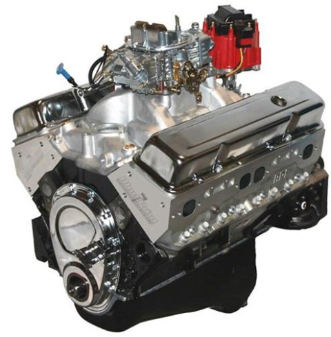 BluePrint Engines GM 383 C.I.D. 410 HP Stoker Dressed Long Blocks with Aluminum Heads BP38315CTC1 Crate Engine, Block, Stroker, Chevrolet Small Block, Compatible 87 Octane, Heads, 750 cfm Carburetor, Each