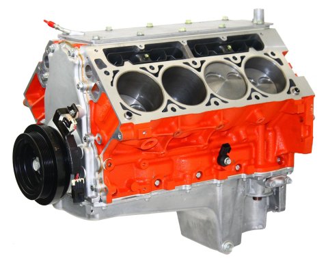 BluePrint Engines Pro Series Chevy LS 427 C.I.D. Short Block Plus Crate PSLS4270SP Engine, Block, Internal Balance, Forged Dish Pistons, Oil Pan, Chevy, 7.0L LS, Each