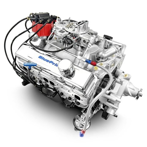 BluePrint Engines GM 350 C.I.D. 390 HP Dressed Long Block Crate BP3505CTCD Engine, Longblock, C.I. HP, 410 TQ, New Block, Aluminum Heads, Chevy, Small Block, Each