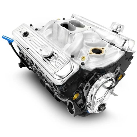 BluePrint Engines Marine GM 350 C.I.D. HP Base Long Block Crate MBP3550CT Engine, Block, 400 TQ, 4-bolt Main Block, Chevy, Small Block, Each