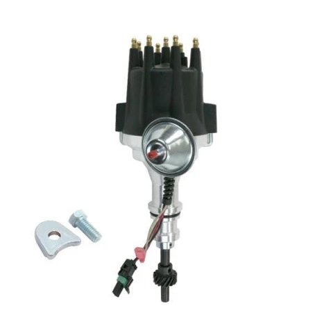 BluePrint Engines Pro Billet Ready to Run Distributors BPP3023BK Distributors, Billet, Ready-to-Run, Male/HEI Cap, Black, Magnetic Pickup, Vacuum/Mechanical Advance, Melonized Steel Gear, Ford, 289, 302, Each