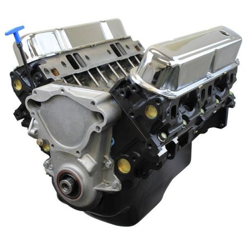 BluePrint Engines Chrysler 408 Stroker 375 HP Value Power Base Long Block Crate BPC4082CT Engines, Magnum Block, Assembled, External Balance, Each
