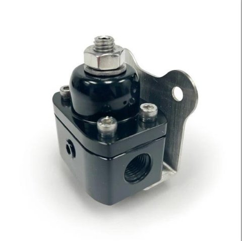 BluePrint Engines Billet Aluminum Fuel Pressure Regulators BPP13205BK Regulator BILLET ALUMINUM FUEL PRESSURE REGULATOR, 5-12 PSI, -6AN ORB, BLACK