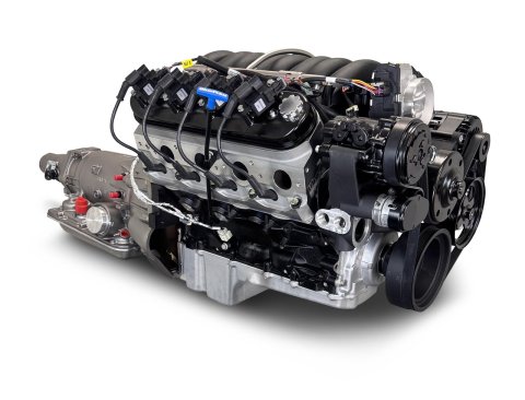 BluePrint Engines Engine and Transmission Combos BLS4273KB4L7 427 c.i. LS Builder Series Iron Block Standard Edition, Fuel Injected, 4L65/70E Automatic w/ Black Pulley Kit