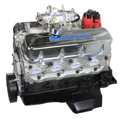 BluePrint Engines GM 454 C.I.D. 460 HP Cruiser Dressed Long Block Crate BP454CTC Engine, Longblock, C.I. HP, 479 TQ, Aluminum Heads, Roller Camshaft, Chevy, Big Gen IV, Each