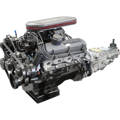 BluePrint Builder Series 347W/415HP Mustang Edition EFI Crate Engine and TKX Transmission Combos B347FKBTKXM Combo, Series, 347W/415HP, Edition, EFI, , Aluminum Heads, 5.7L/347, Ford Windsor, Kit