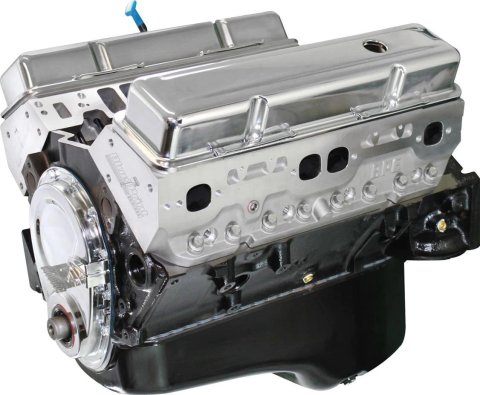 BluePrint Engines GM 383 C.I.D. 436 HP Base Stroker Long Block Crate BP38318CT1 Engine, Block, Stroker, HP, 443 TQ, New Block, Aluminum Heads, Chevy, Small Block, Each