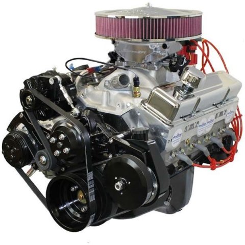 BluePrint Engines GM 383 C.I.D. 436 HP Dressed Stroker Long Blocks with Fuel Injection BP38318CTFDK Crate Engine, Injection, Block, Stroker, HP, Aluminum Heads, Chevy, Small Block, Each