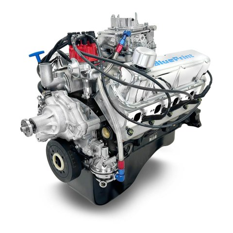 BluePrint Engines Ford 347 C.I.D. 415 HP Dressed Stroker Long Block Crate BP3479CTCD New BPE standard bore 342, ALUM HEADS, DELUXE, FRONT SUMP, / FT LBS