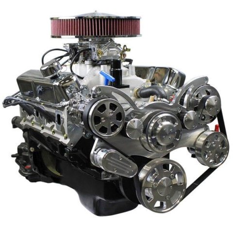 BluePrint Builder Series 408/465HP Standard Edition Carbureted Crate Engine/A727 Transmission Combos BC408K727 427 c.i. Series, Carbureted, 727 Automatic w/ Polished Pulley Kit. Incl. 30 month/50,000 warranty & Dyno