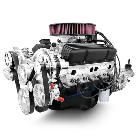 BluePrint Builder Series 383/436HP Standard Edition EFI Crate Engine and TKX Transmission Combos B383FKTKX 383 c.i. Series, Fuel Injected, Manual w/Polished Pulley Kit. Incl. 30 month / 50,000 warranty & Dyno