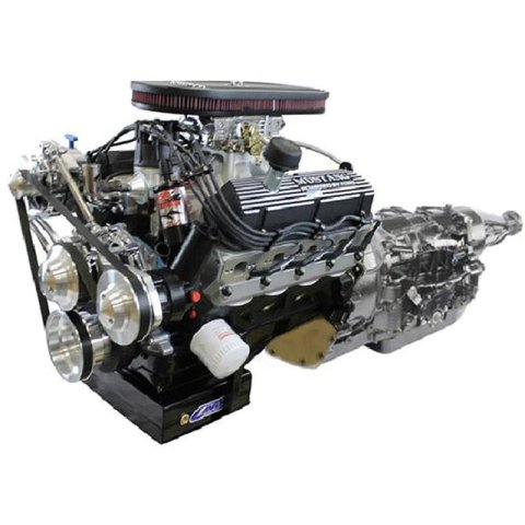BluePrint Engines Engine and Transmission Combos B347K4R7M 347c.i. Mustang Edition Builder Series, Carbureted, 4R70W Automatic w/Polished Pulley Kit. Incl. 30 month / 50,000 warranty & Dyno