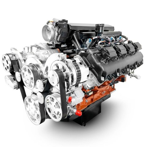 BluePrint Builder Series 426/610HP Standard Edition EFI Crate Engine and TKX Transmission Combos B426KTKX 426 c.i. Series, Carbureted, Manual /w Polished Pulley Kit. Incl. 30 month/50,000 warranty & Dyno
