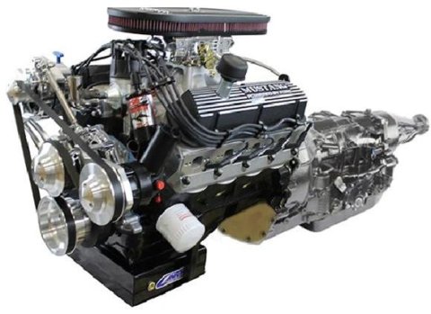 BluePrint Builder Series 347W/415HP Mustang Edition EFI Crate Engine and TKX Transmission Combos B347FKB4R7M 347c.i. Series, Fuel Injected, 4R70W Automatic w/Black Pulley Kit. Incl. 30 month / warranty & Dyno
