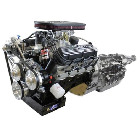 BluePrint Engines Engine and Transmission Combos B347KB4R7M 347c.i. Mustang Edition Builder Series, Carbureted, 4R70W Automatic w/Black Pulley Kit. Incl. 30 month / 50,000 warranty & Dyno