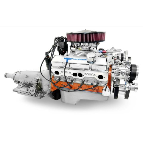 BluePrint Builder Series 427/540HP Standard Edition Carbureted Crate Engine and 700R4 Trans Combos B427K700 427 c.i. Series, Carbureted, Automatic Transmission /w Polished Pulley Kit. Incl. 30 month/50,000 warranty & Dyno