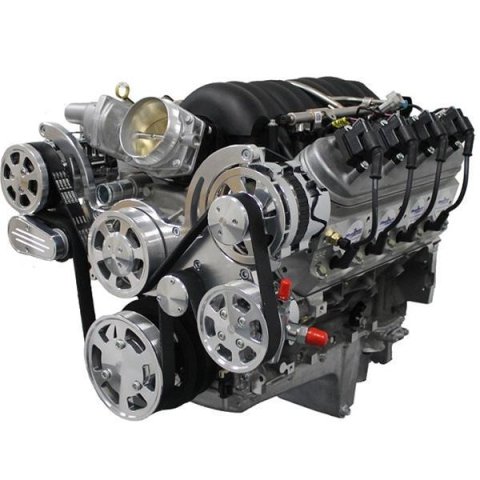 BluePrint Engines Accessory Drive Systems BPPLSFDPS Pulley Kit, Serpentine, Aluminum, Polished, Type 2, Power Steering Pump, Alternator, Water Pump, Chevrolet, LS, Kit